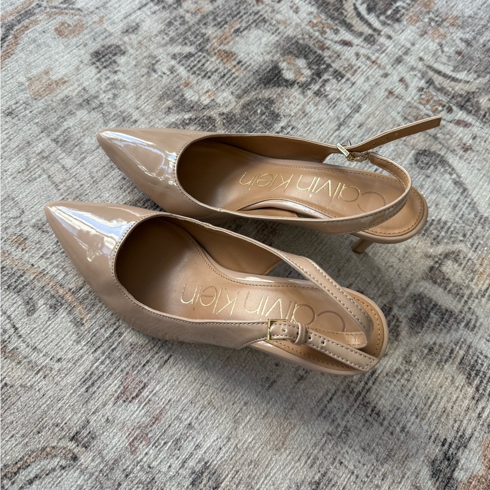 Calvin Klein nude heels
